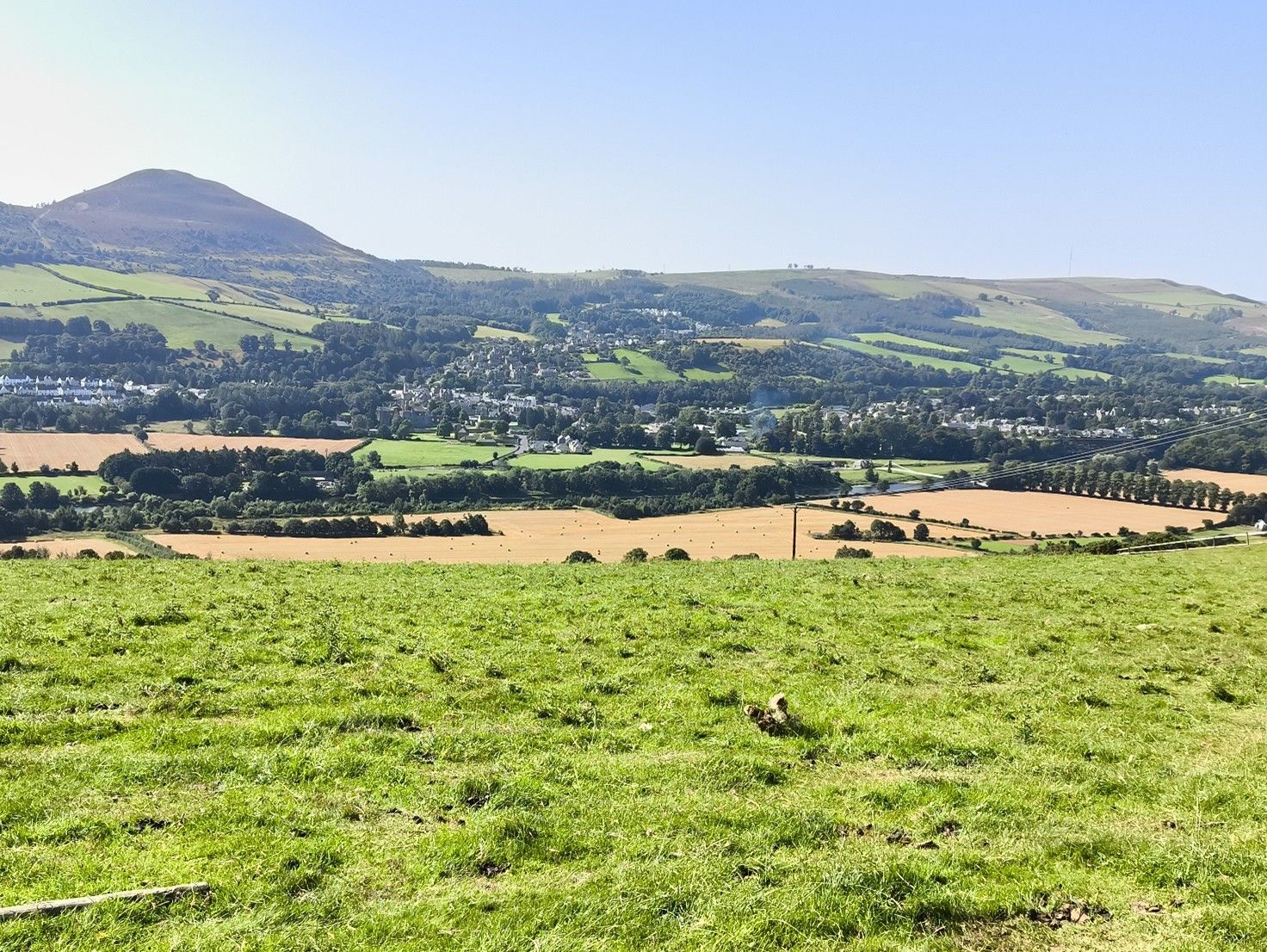 Looking across to Melrose from Goatbrae